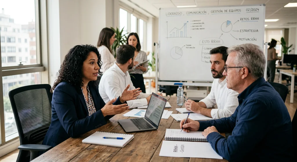 Liderazgo, comunicación y gestión de personas y equipos de trabajo en RRHH