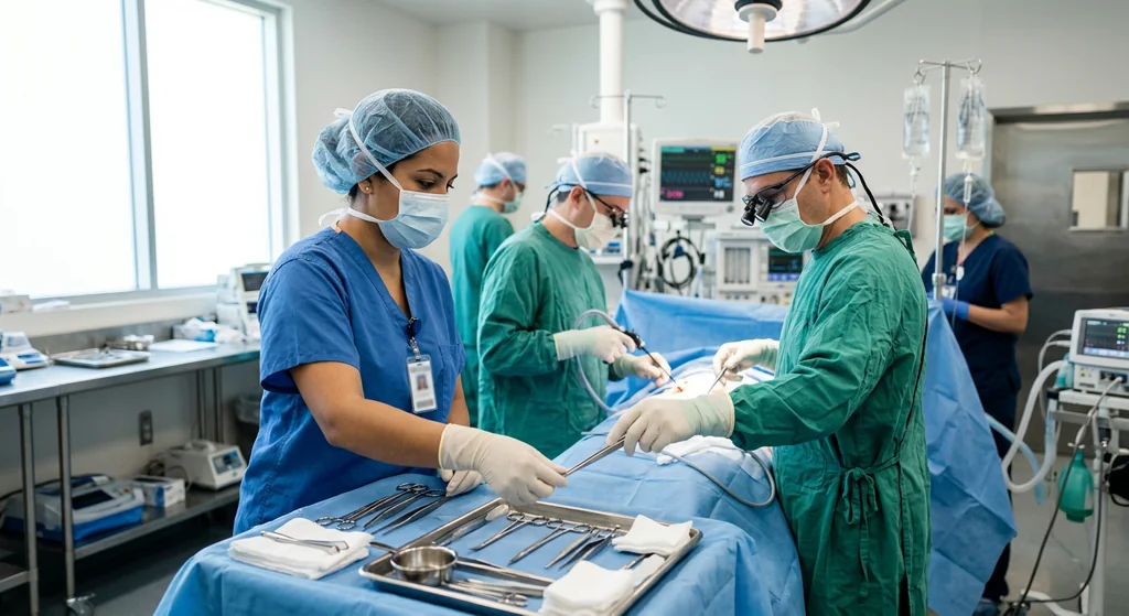 Auxiliar de enfermería en quirófano (200 hrs.)