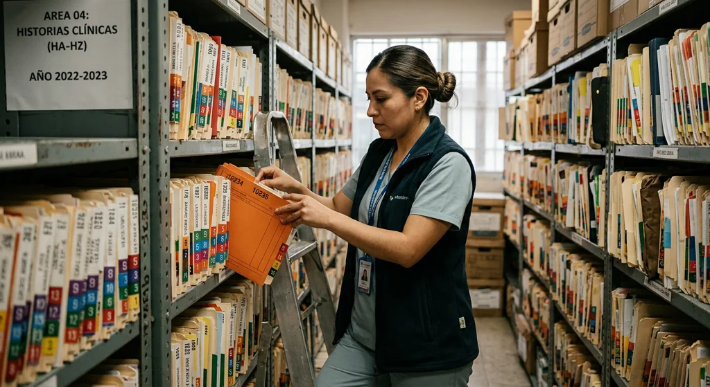 Archivos clínicos: estudios y organización